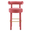 Toulouse Performance Velvet Bar Stool - No Shipping Charges