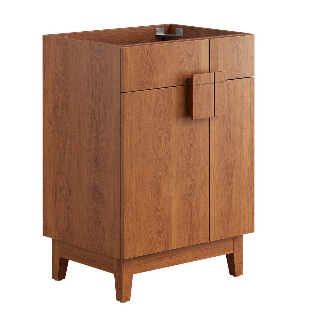 Modway EEI-6399-WAL Miles 24” Bathroom Vanity Cabinet (Sink Basin Not Included), Walnut