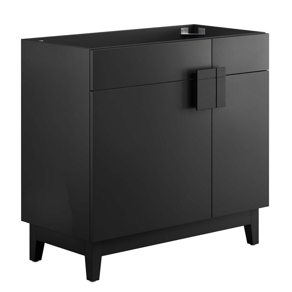 Modway EEI-6400-BLK Miles 36” Bathroom Vanity Cabinet (Sink Basin Not Included), Black