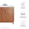 Modway Miles Vanity Walnut