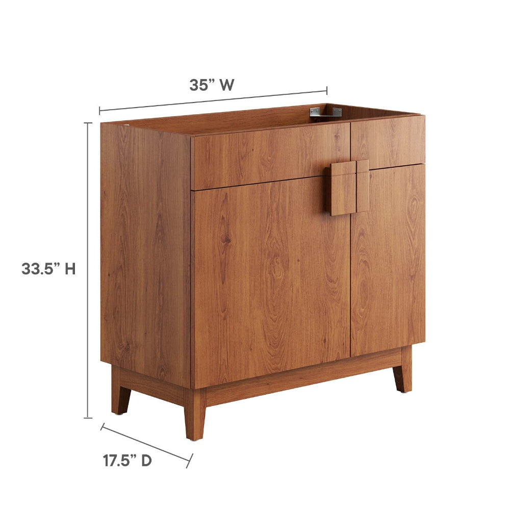 Modway Miles Vanity Walnut