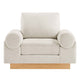 Modway Oasis Upholstered Fabric Armchair Ivory MDY-EEI-6402-IVO