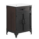 Steamforge 24’’ Bathroom Vanity MDY-EEI-6413-WHI-BLK