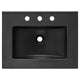 Modway Steamforge 24’’ Industrial Modern Bathroom Vanity Black with Ceramic Sink Basin MDY-EEI-6414-BLK-BLK