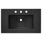 Modway Steamforge 30’’ Industrial Modern Bathroom Vanity Black with Ceramic Sink Basin MDY-EEI-6416-BLK-BLK