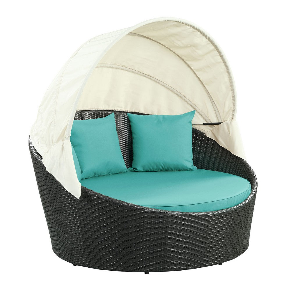 Siesta Canopy Outdoor Patio Daybed by Modway| Green