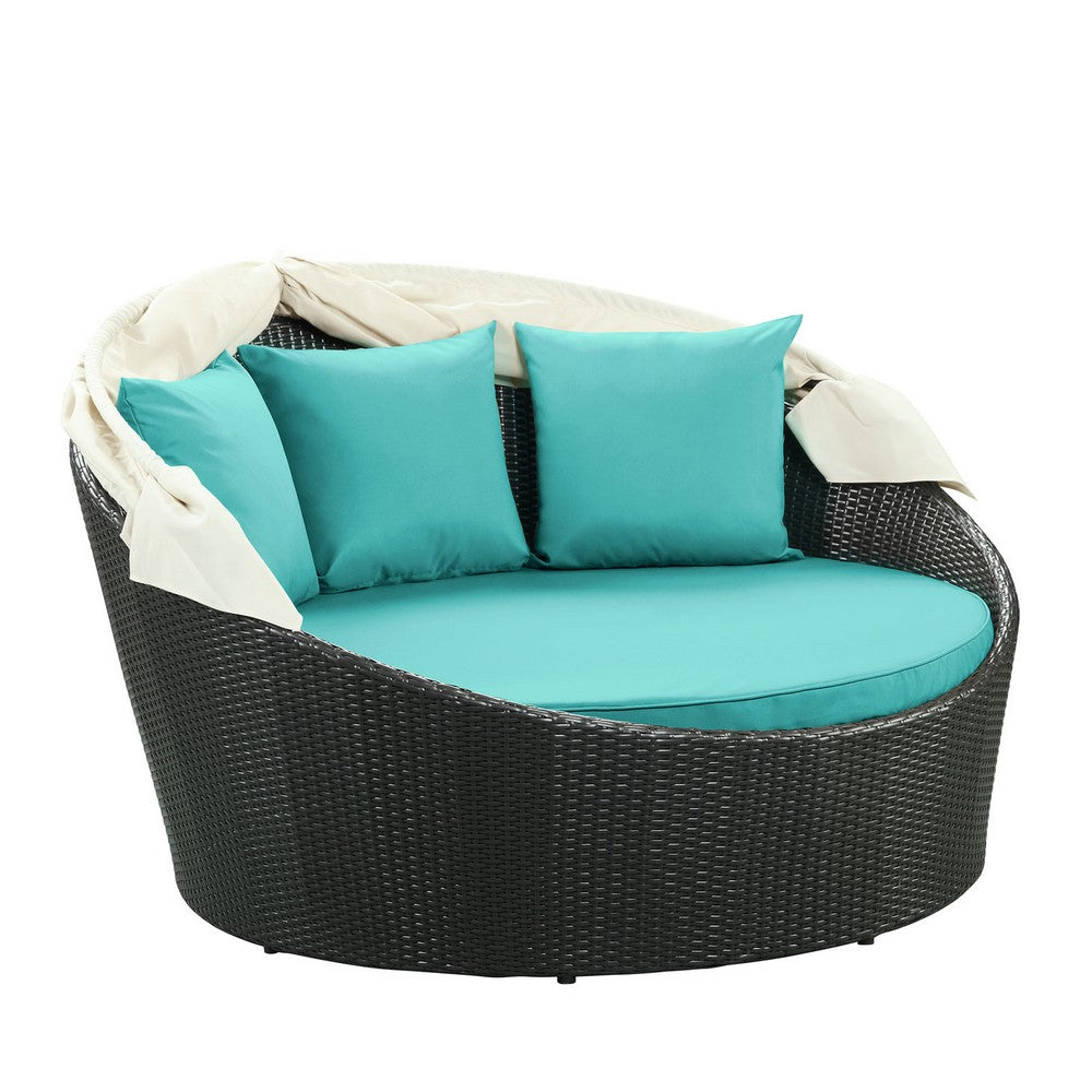 Siesta Canopy Outdoor Patio Daybed by Modway| Green