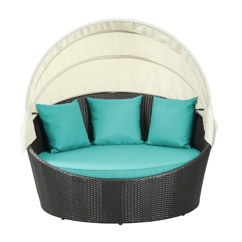 Siesta Canopy Outdoor Patio Daybed by Modway| Green