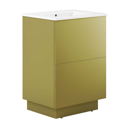 Quantum 24" Bathroom Vanity by Modway| Yellow