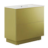 Quantum 36" Bathroom Vanity by Modway| Gold
