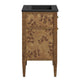 Modway Elysian 24’’ Burl Wood Bathroom Vanity in Black Brown with Ceramic Sink Basin MDY-EEI-6442-BLK-BRN
