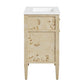 Modway Elysian 30’’ Wood Bathroom Vanity in White Burl with Ceramic Sink Basin MDY-EEI-6443-WHI-BUR