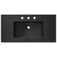 Modway Elysian 36’’ Burl Wood Bathroom Vanity in Black Brown with Ceramic Sink Basin MDY-EEI-6450-BLK-BRN