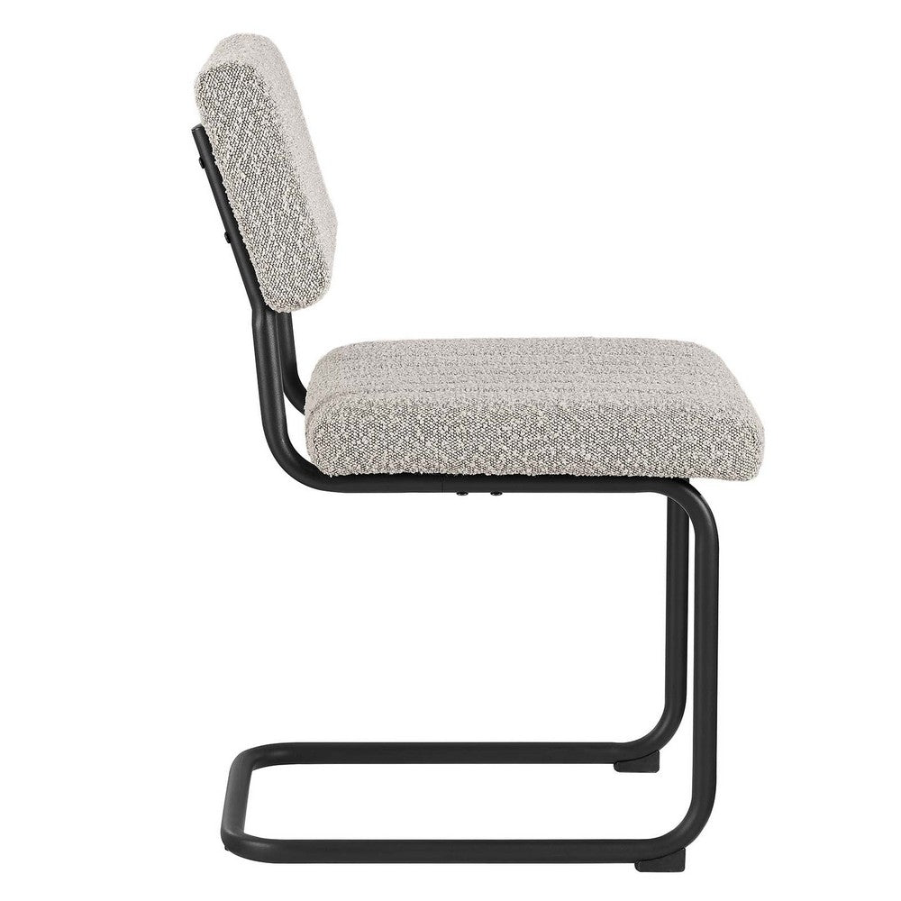 Parity Boucle Dining Side Chairs Set of 2 by Modway| Gray