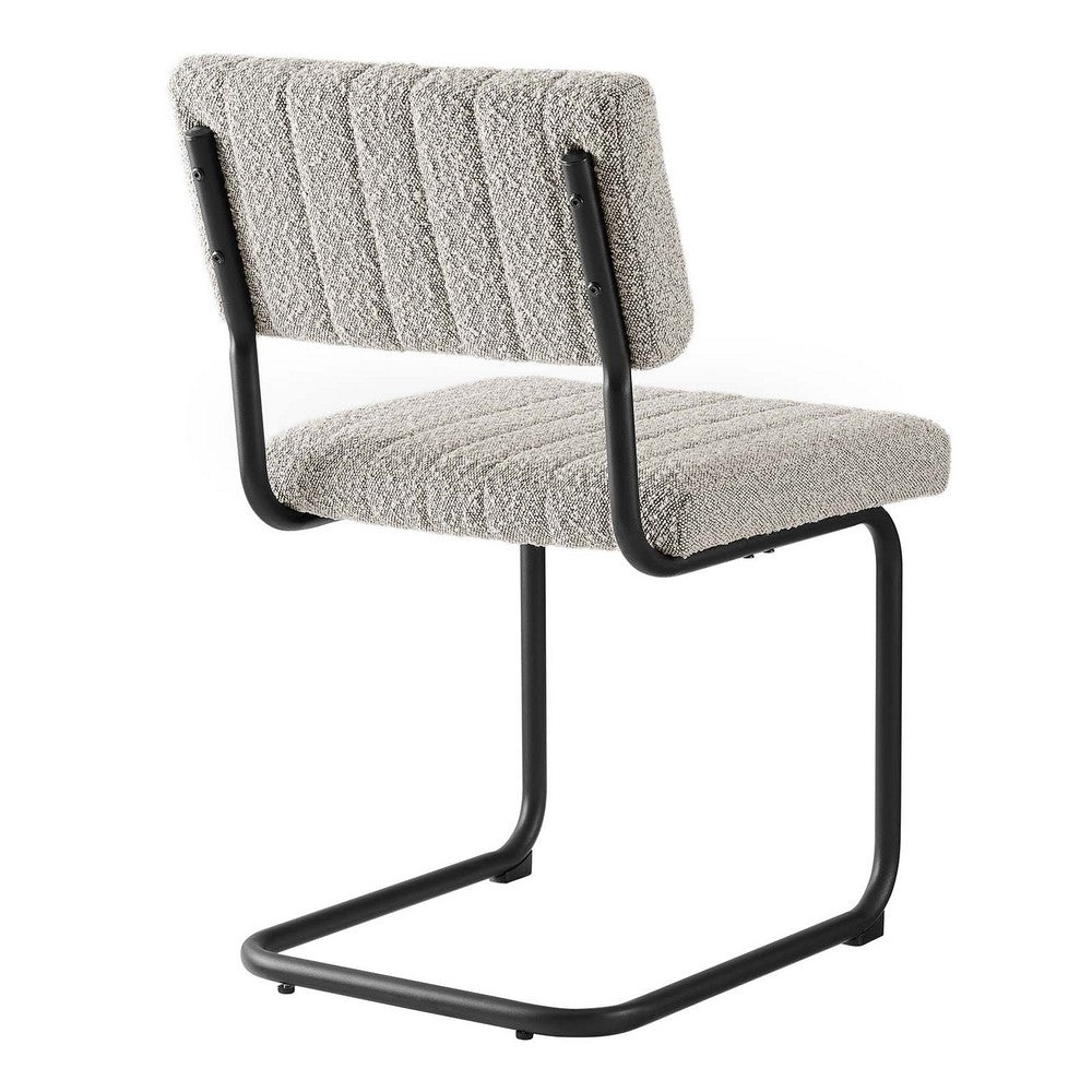 Parity Boucle Dining Side Chairs Set of 2 by Modway| Gray