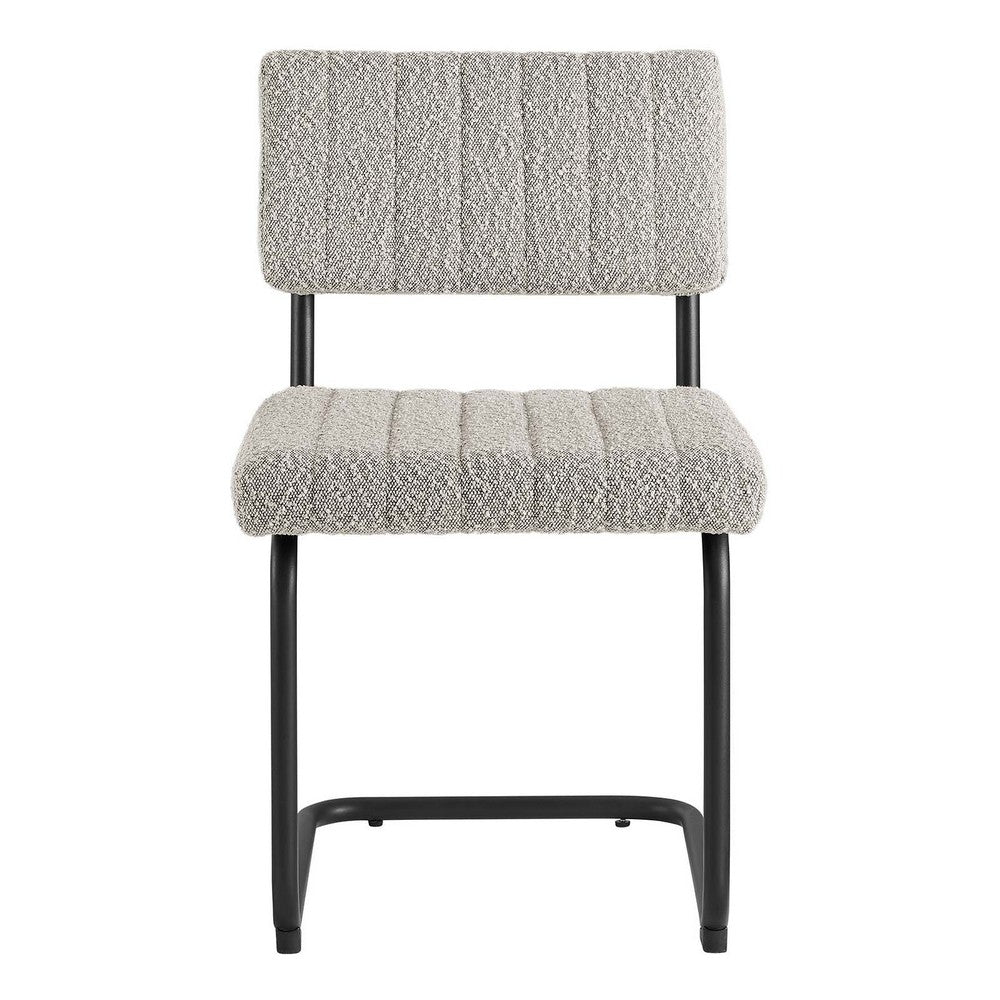 Parity Boucle Dining Side Chairs Set of 2 by Modway| Gray