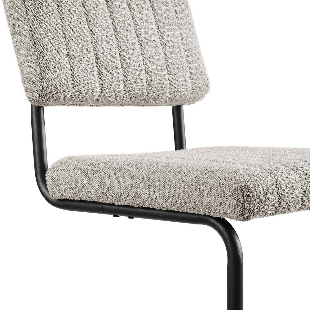 Parity Boucle Dining Side Chairs Set of 2 by Modway| Gray