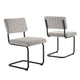 Parity Boucle Dining Side Chairs Set of 2 by Modway| Gray
