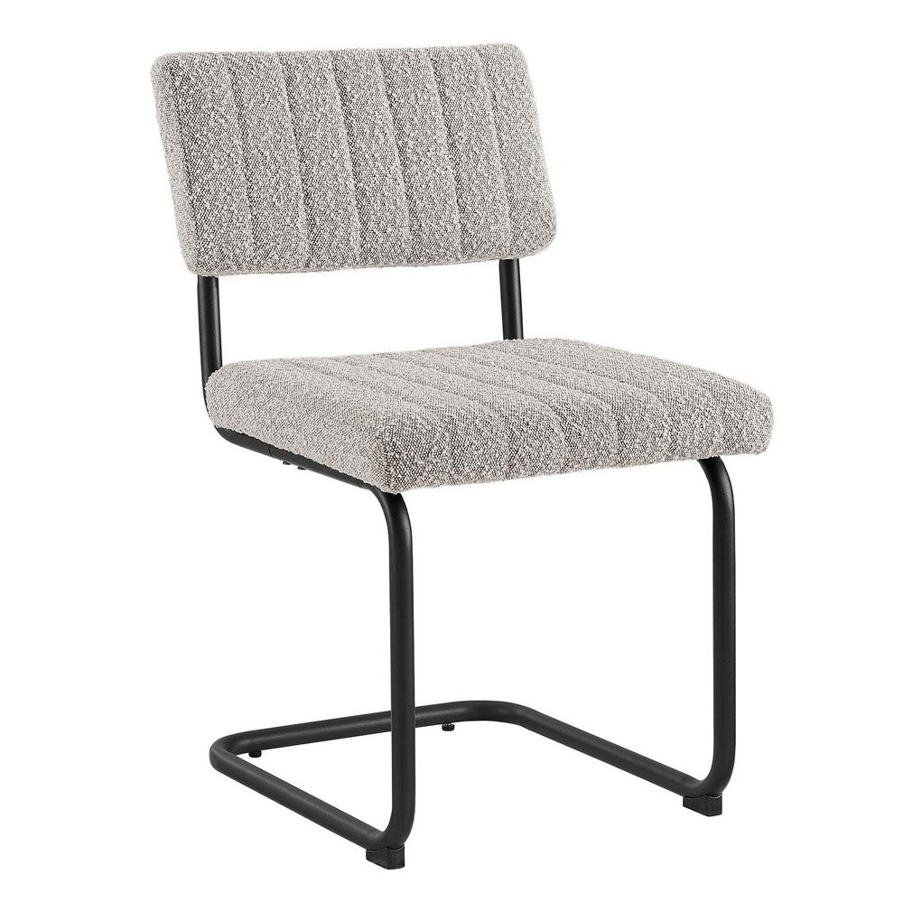 Parity Boucle Dining Side Chairs Set of 2 by Modway| Gray