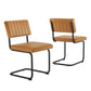 Parity Vegan Leather Dining Side Chairs - Set of 2 - No Shipping Charges