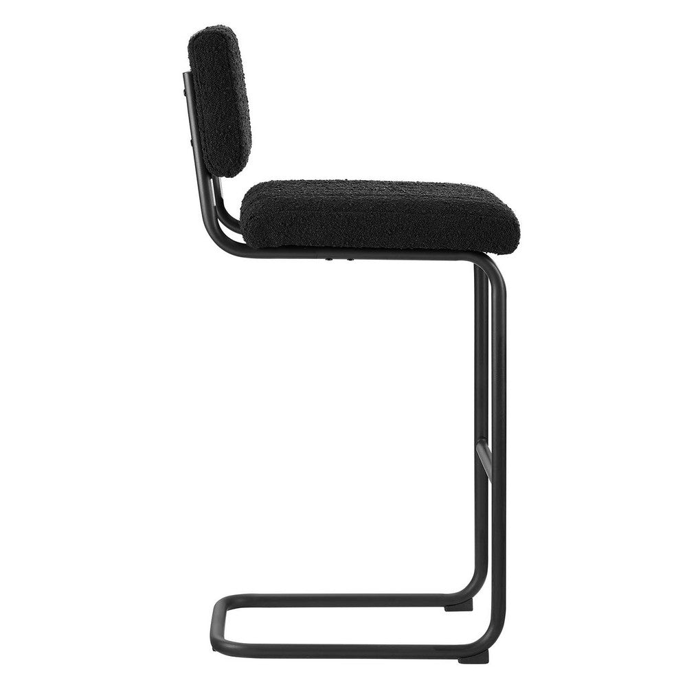 Parity Boucle Bar Stools Set of 2 by Modway| Black