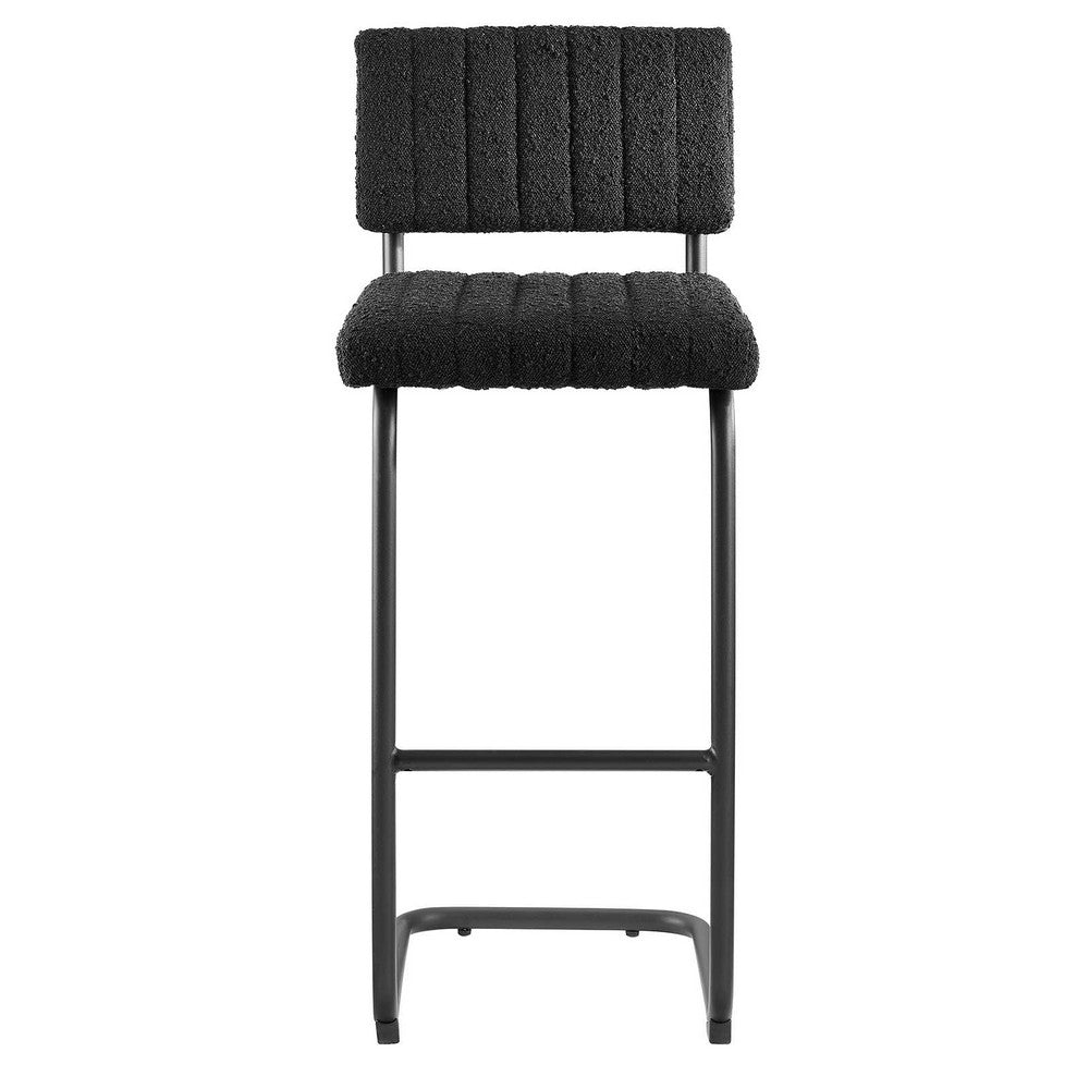 Parity Boucle Bar Stools Set of 2 by Modway| Black