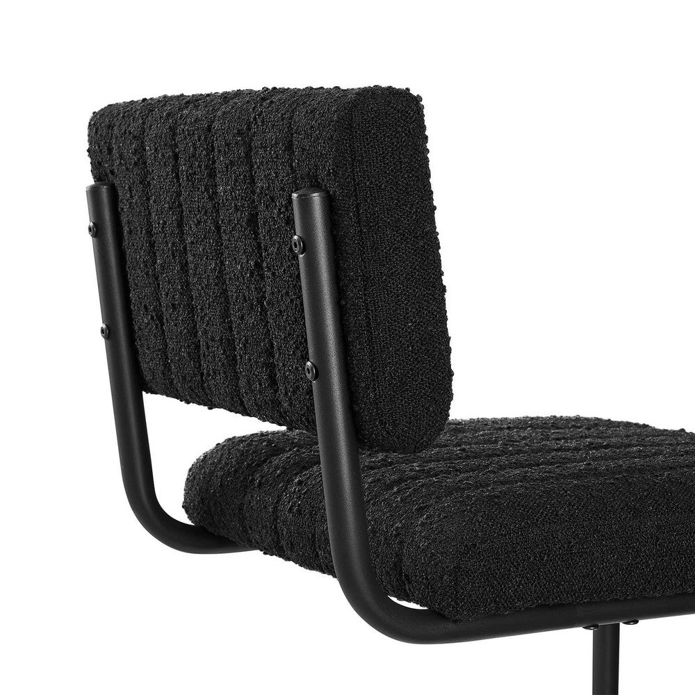 Parity Boucle Bar Stools Set of 2 by Modway| Black