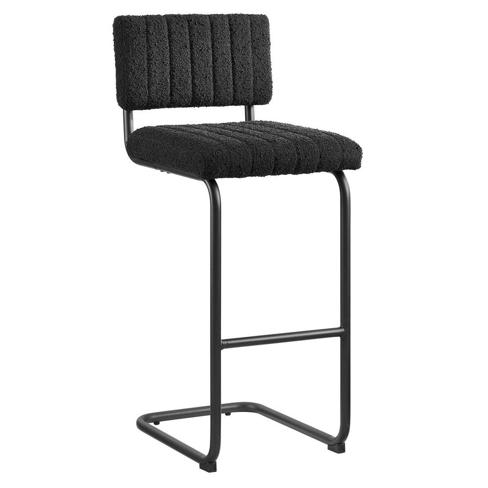 Parity Boucle Bar Stools Set of 2 by Modway| Black