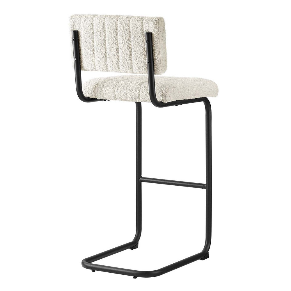 Parity Boucle Bar Stools Set of 2 by Modway| White