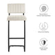 Parity Boucle Bar Stools Set of 2 by Modway| White