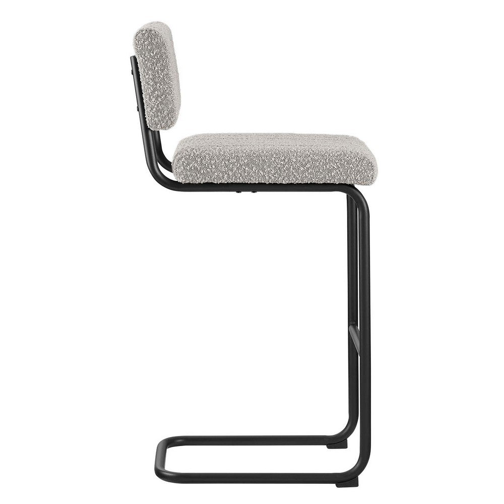 Parity Boucle Bar Stools Set of 2 by Modway| Gray