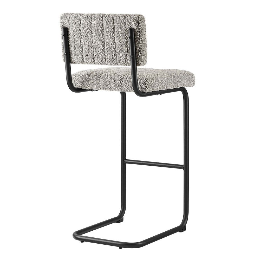 Parity Boucle Bar Stools Set of 2 by Modway| Gray