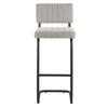 Parity Boucle Bar Stools Set of 2 by Modway| Gray