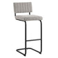 Modway EEI-6473-BLK-TAU Parity Boucle Bar Stools - Set of 2, Black Taupe