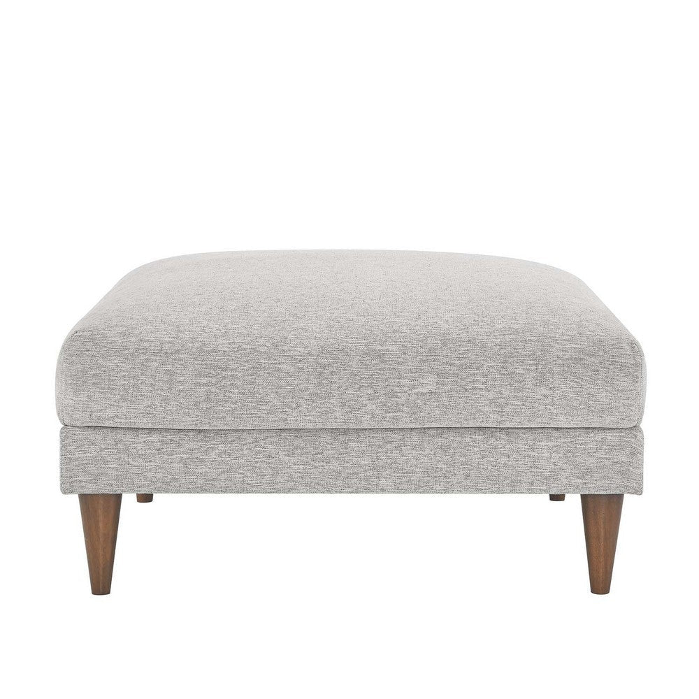 Modway EEI-6481-HLG Zoya Down Filled Overstuffed Ottoman Light Gray Fabric MDY-EEI-6481-HLG