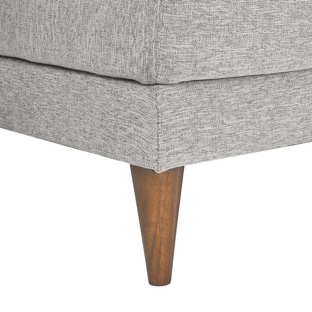 Modway EEI-6481-HLG Zoya Down Filled Overstuffed Ottoman Light Gray Fabric MDY-EEI-6481-HLG