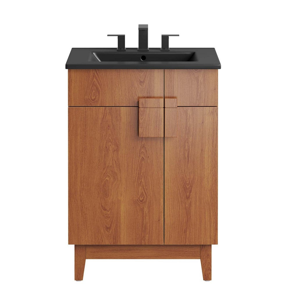 Modway Miles Vanity 24 Inch Black Walnut MDY-EEI-6483-BLK-WAL