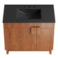 Modway Miles Vanity 36 Inch Black Walnut MDY-EEI-6485-BLK-WAL