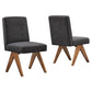 Lyra Fabric Dining Room Side Chair - Set of 2  - No Shipping Charges