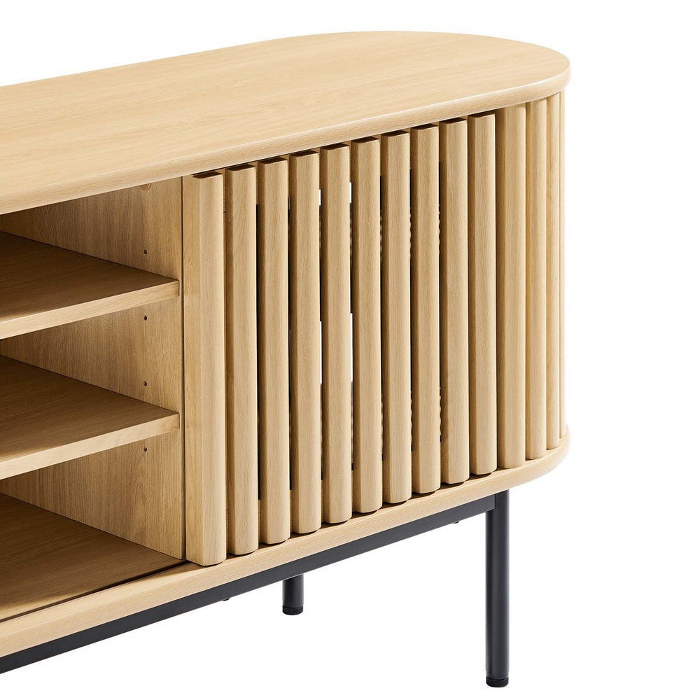 Modway EEI-6522-OAK Fortitude 71’’ TV Stand Oak