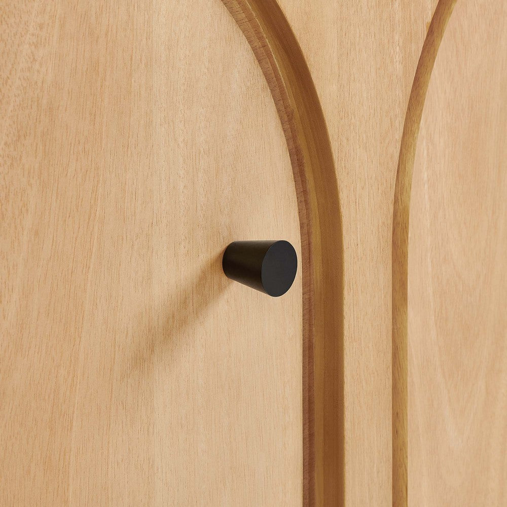 Modway Appia 3-Door Arched Door Sideboard Storage Cabinet Oak MDY-EEI-6536-OAK