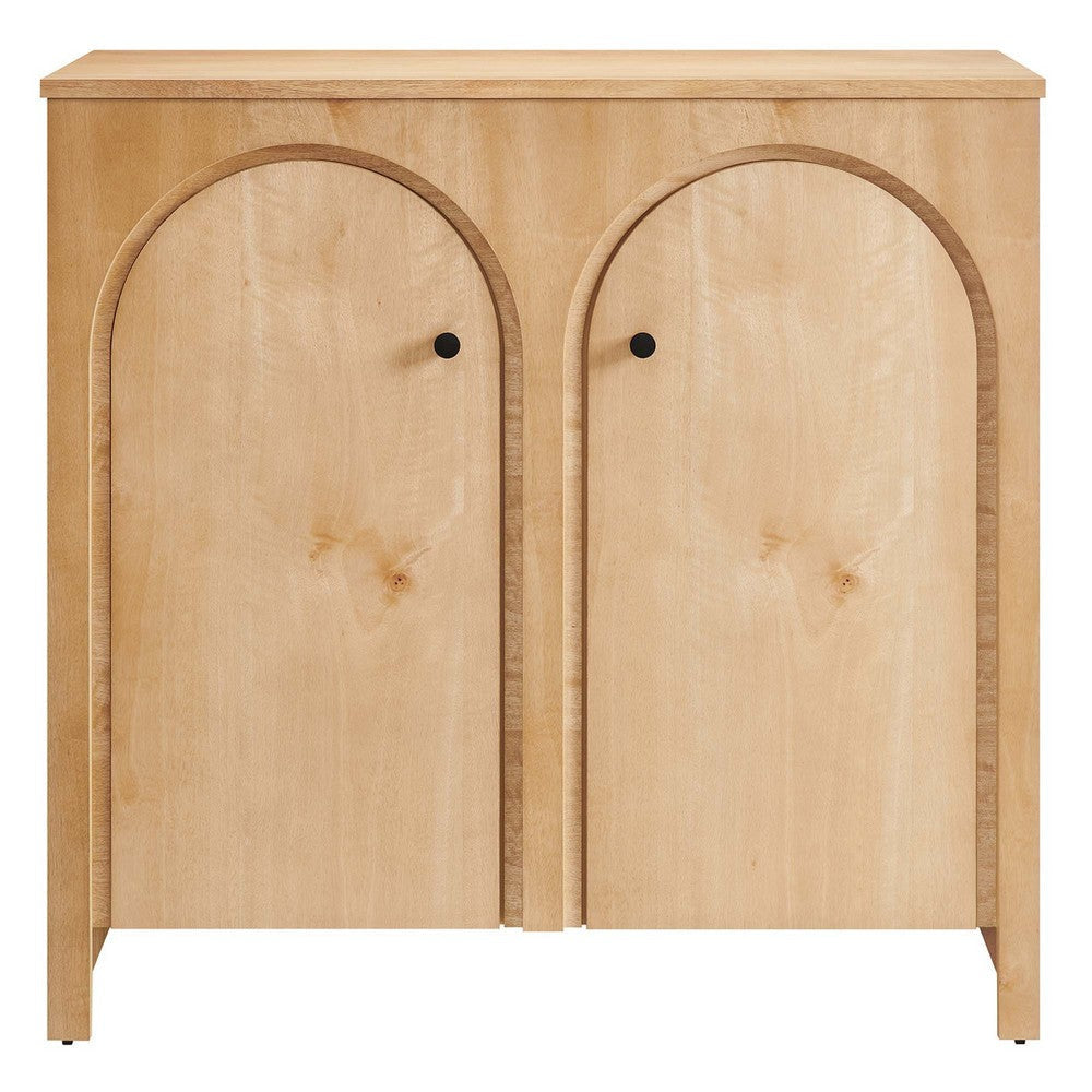 Modway Appia 2-Door Arched Door Storage Cabinet Oak MDY-EEI-6537-OAK