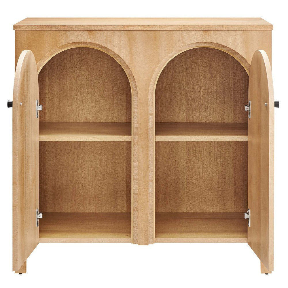Modway Appia 2-Door Arched Door Storage Cabinet Oak MDY-EEI-6537-OAK