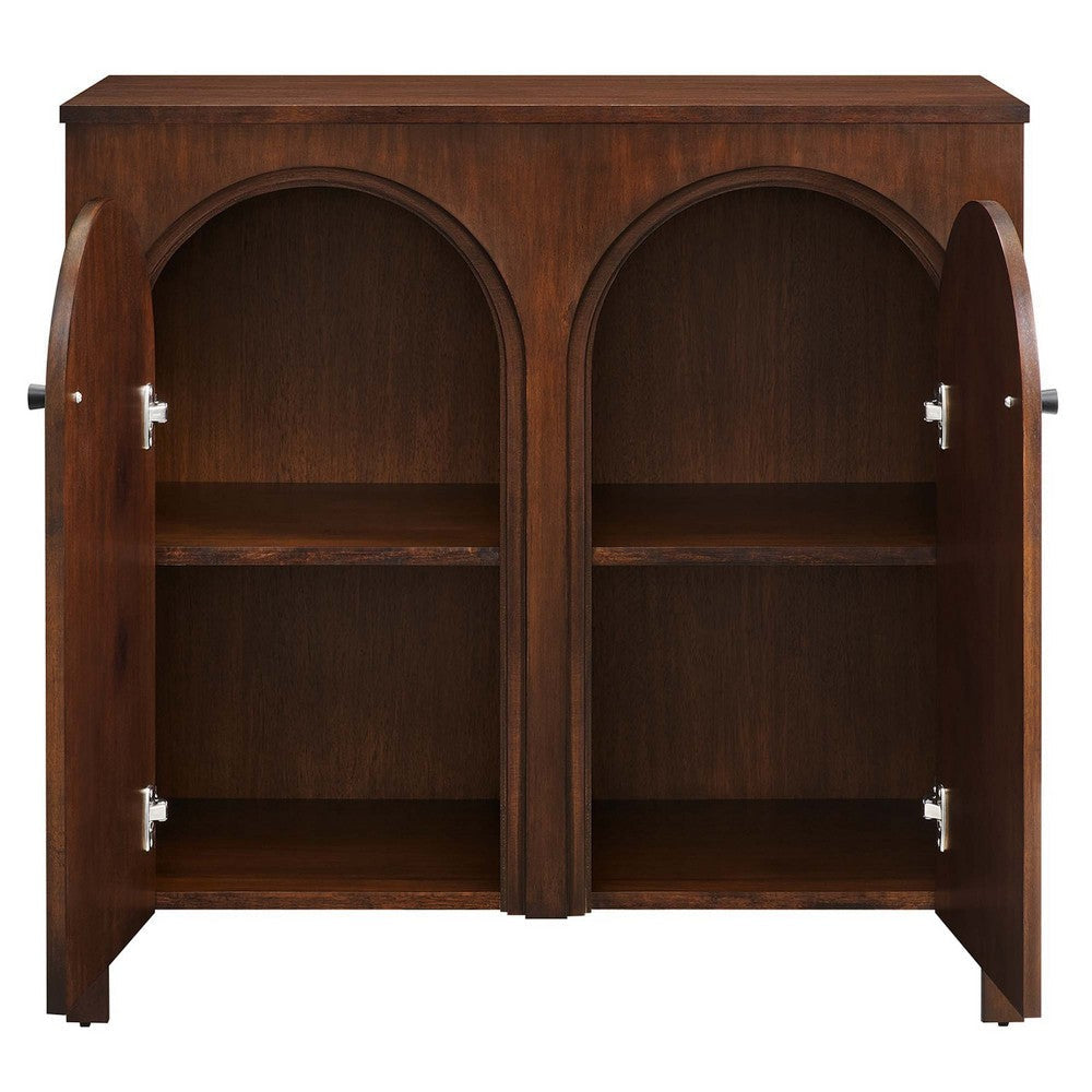 Modway Appia 2-Door Arched Door Storage Cabinet Oak MDY-EEI-6537-OAK