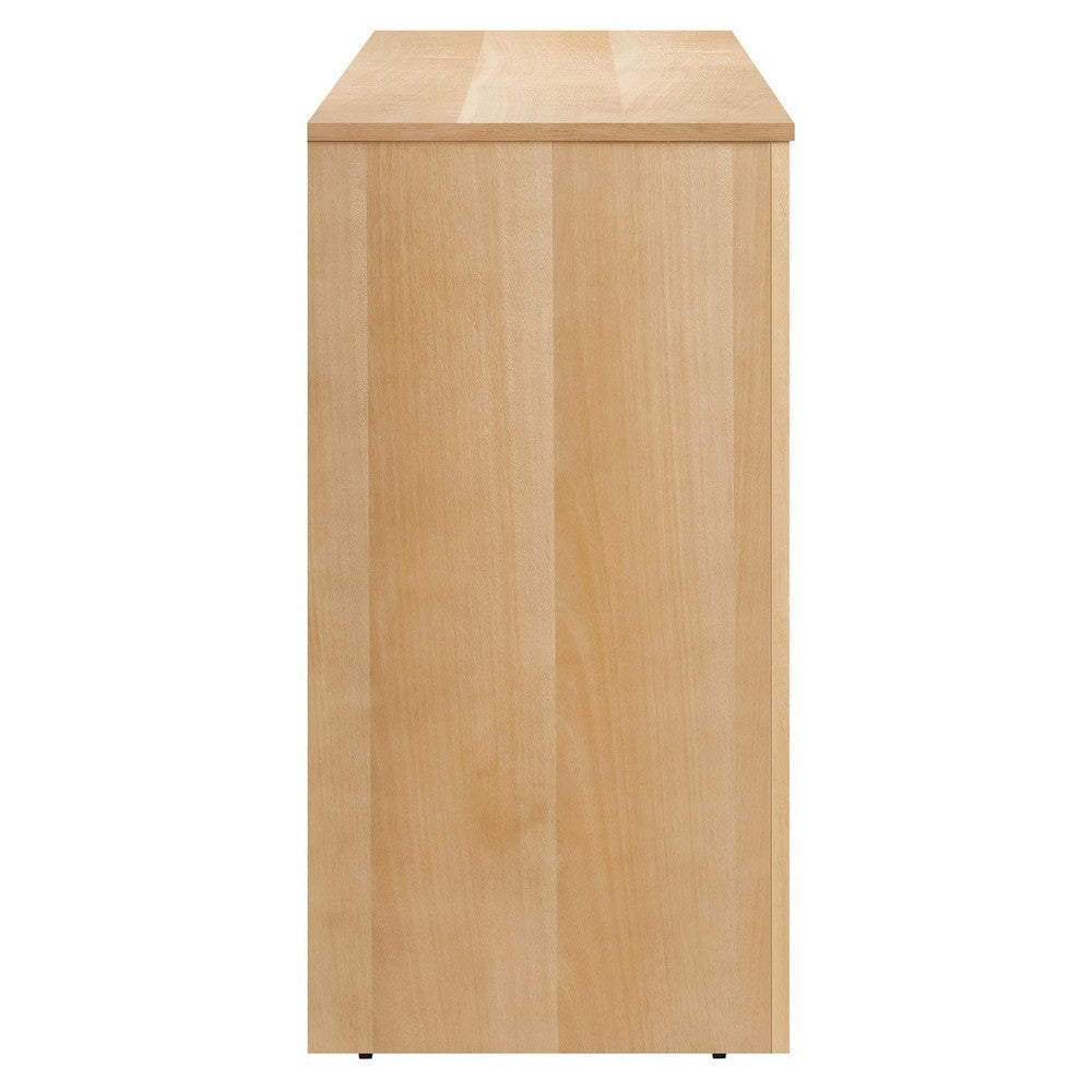 Modway Appia Wood Grain 4-Door Sideboard Storage Cabinet Oak MDY-EEI-6538-OAK