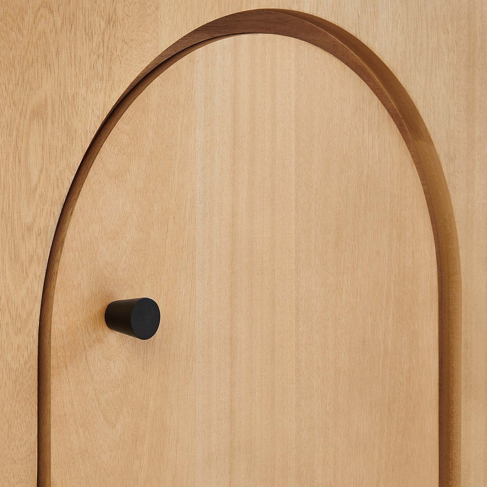 Modway Appia Wood Grain 4-Door Sideboard Storage Cabinet Oak MDY-EEI-6538-OAK