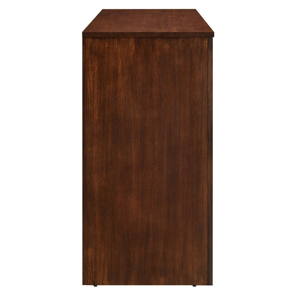 Modway Appia Wood Grain 4-Door Sideboard Storage Cabinet Oak MDY-EEI-6538-OAK