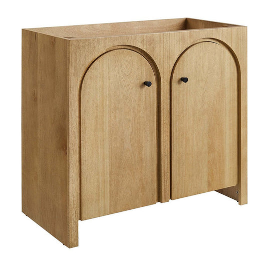 Modway Appia 36" Bathroom Vanity Cabinet (Sink Basin Not Included) Oak