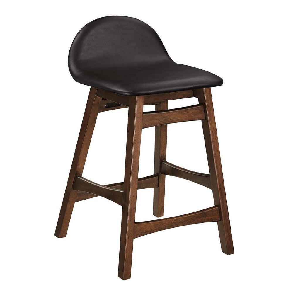 Juno Wood Counter Stool - Set of 2 - No Shipping Charges MDY-EEI-6556-BRN