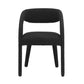 Modway EEI-6562-BLK Pinnacle Boucle Upholstered Dining Chair Set of Two Black MDY-EEI-6562-BLK